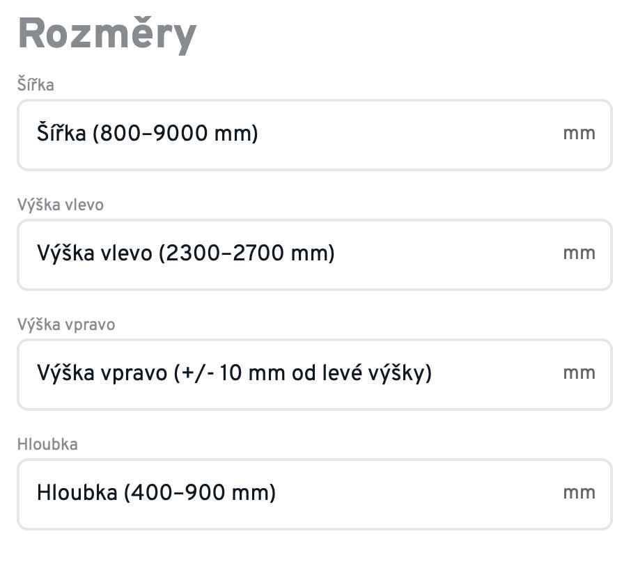 Rozměry