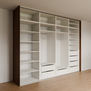 Vestavná skříň pohled 3