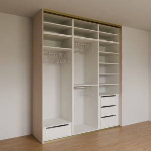 Vestavná skříň pohled 3