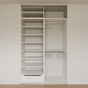 Vestavná skříň pohled 3