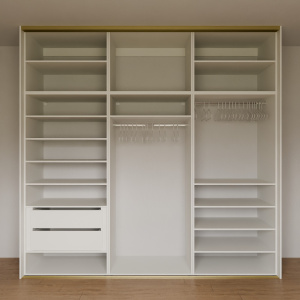 Vestavná skříň pohled 3