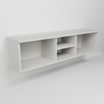 Závěsná skříňka s třemi nikami a policí (v. 30cm)