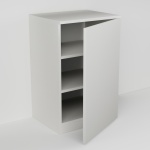 Komoda nízká s dvířkem, policemi (v. 76,5cm)