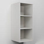 Vysoká závěsná skříňka s nikou s dvěma policemi (v. 90 cm)