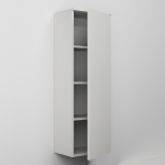 Vysoká závěsná skříňka s jedním dvířkem a třemi policemi (v. 120 cm)