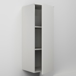 Vysoká závěsná skříňka s jedním dvířkem a dvěma policemi (v. 110 cm)
