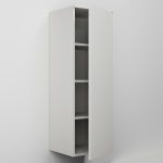 Vysoká závěsná skříňka s jedním dvířkem a třemi policemi (v. 120 cm)
