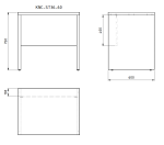 Kancelářský stůl h. 60cm, š. 120 cm