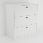Komoda se třemi zásuvkami - vysoká