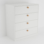 Komoda se čtyřmi zásuvkami - vysoká