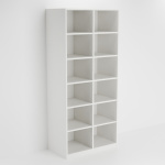 Vysoká skříň se dvěma nikami a mezistěnou