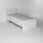 Postel š. 90 cm s vysokým čelem bez zásuvek