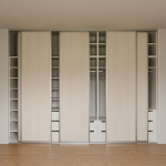 Vestavěná skříň mezi stěny 345x261,5x60 cm