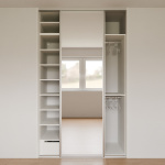 Vestavěná skříň mezi stěny 145x240x70 cm