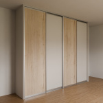 Vestavěná skříň před stěnu 300x257x60 cm