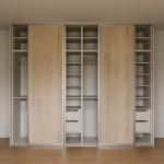 Vestavěná skříň před stěnu 300x257x60 cm