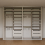 Vestavěná skříň před stěnu 300x257x60 cm