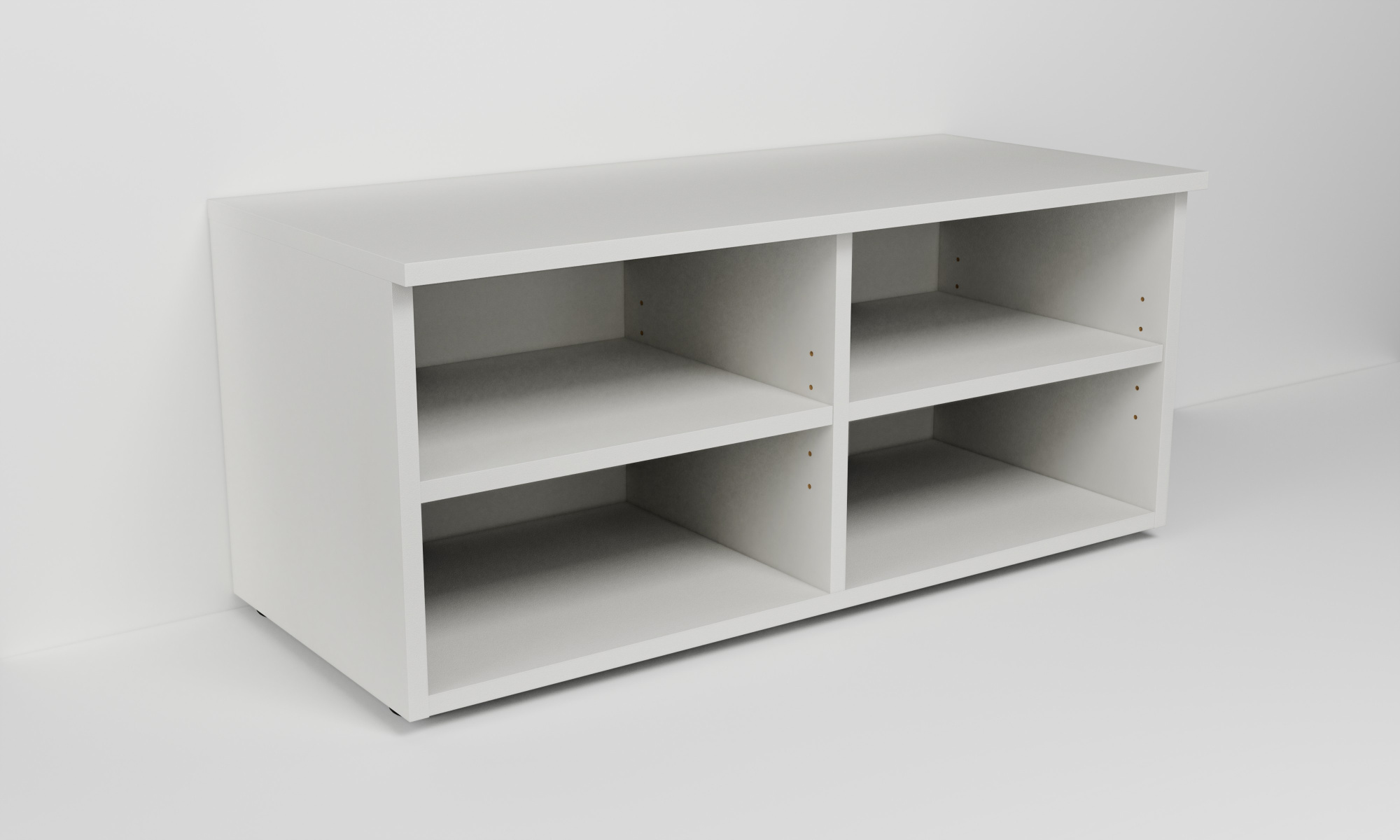 Skříňka s dvěma nikami s policemi (v. 40cm)