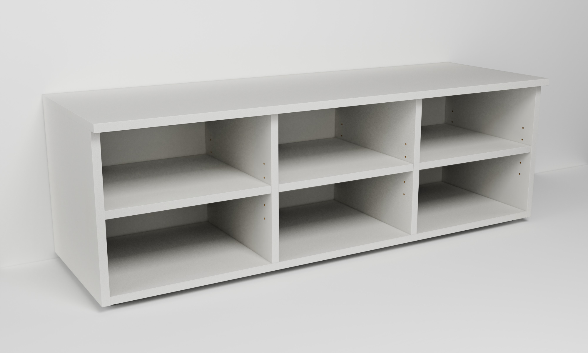 Skříňka se třemi nikami s policemi (v. 40cm)