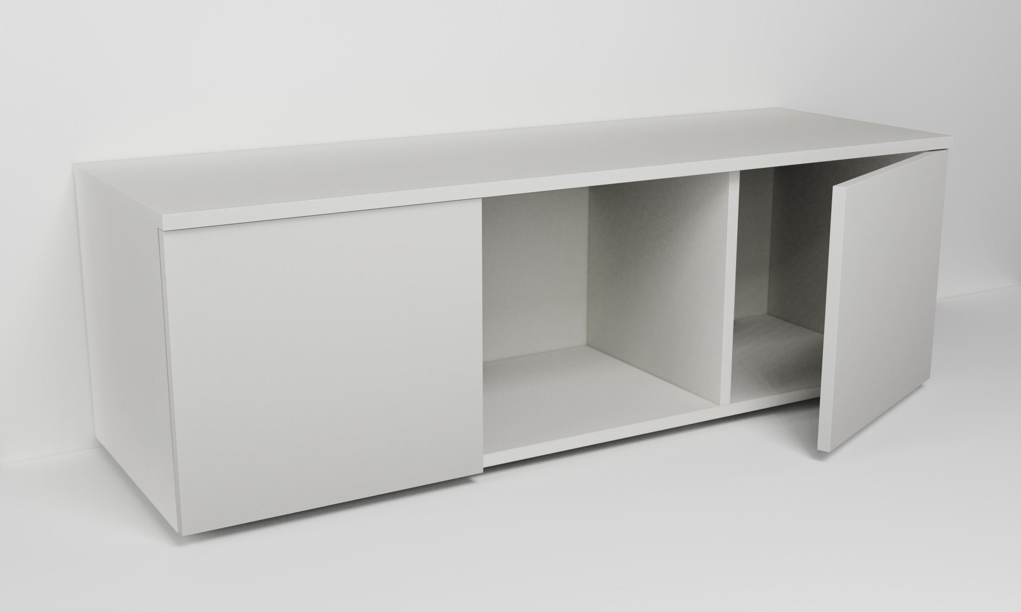 Skříňka se dvěma dvířky a nikou (v. 40cm)