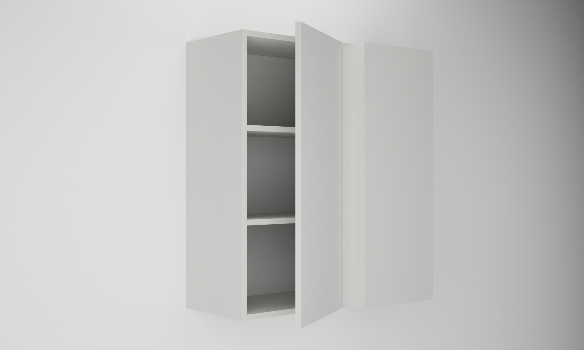 Horní rohová skříňka 80 se slepým čílkem a 1 dvířkem (pravé) - zvýšená