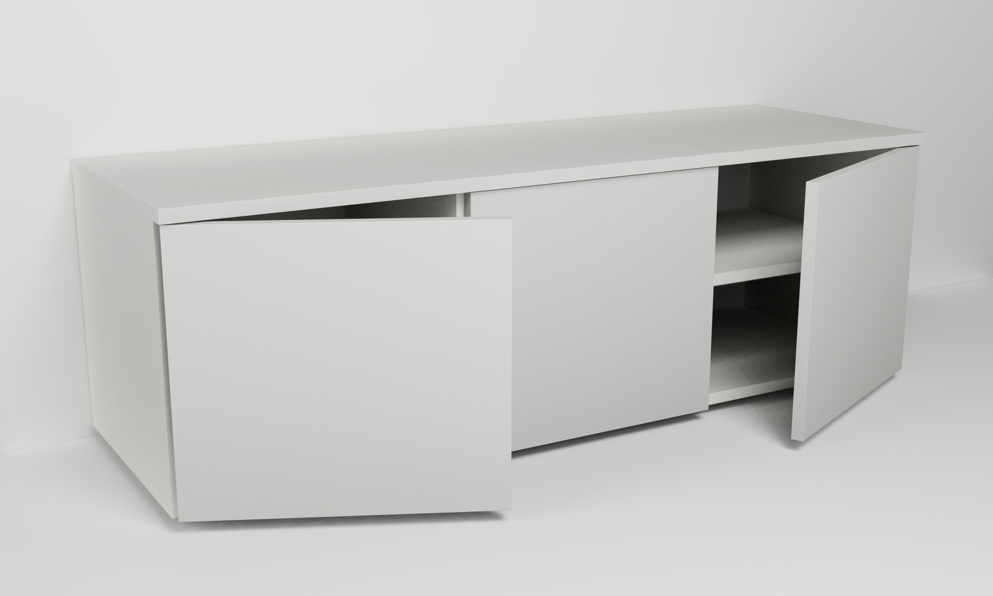 Skříňka se třemi dvířky s policemi (v. 40cm)