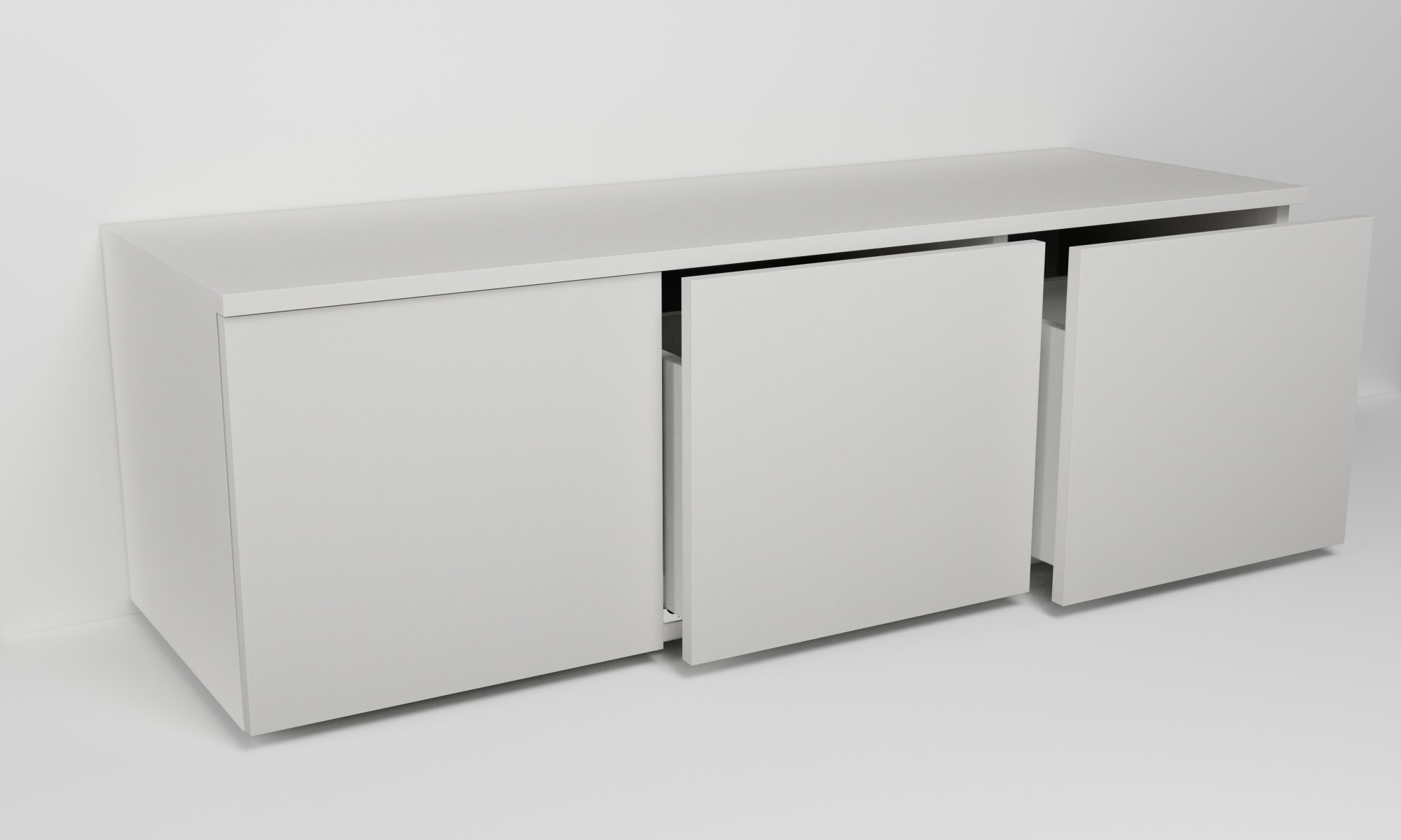 Skříňka se třemi zásuvkami v rovině (v. 40cm)