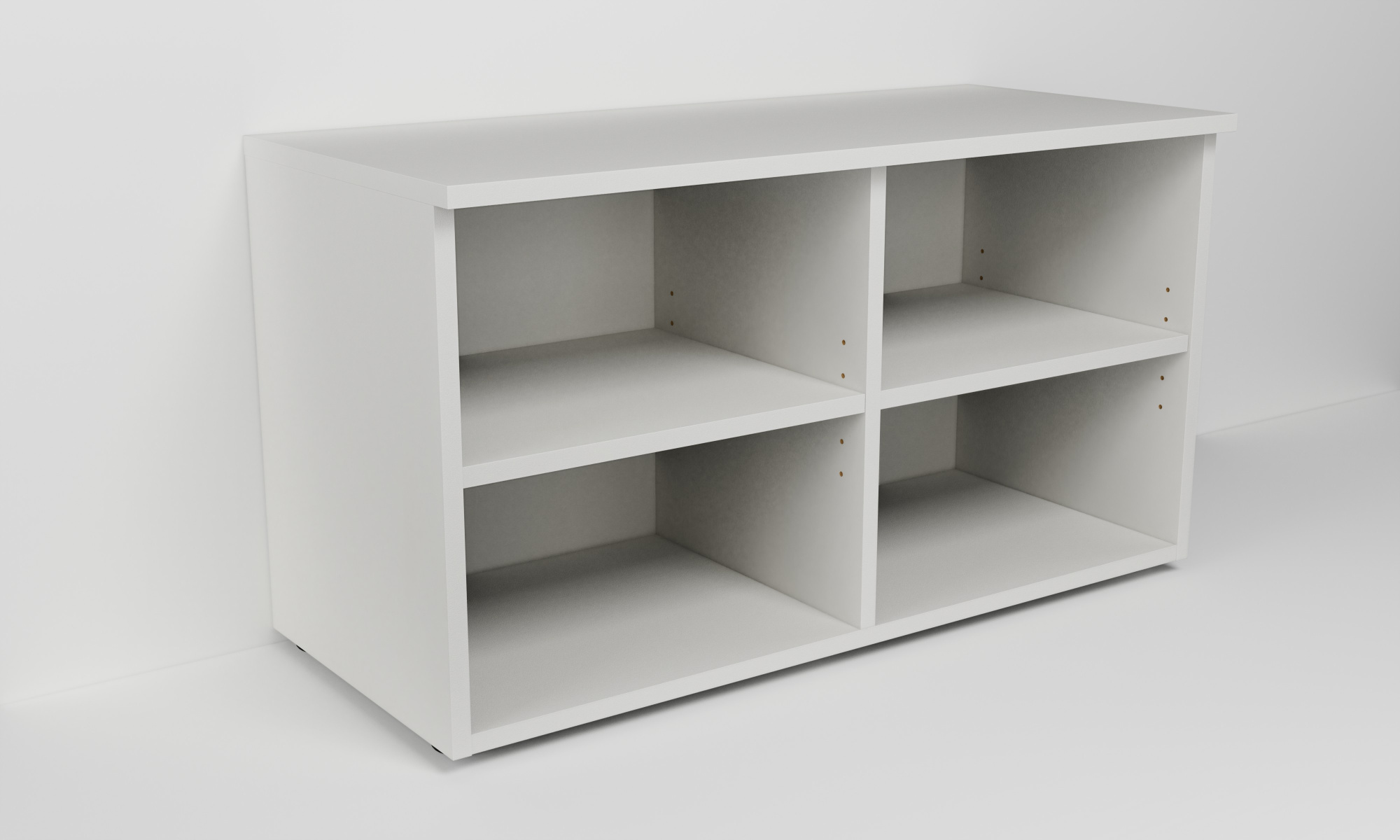 Skříňka s dvěma nikami a policemi (v. 50cm)