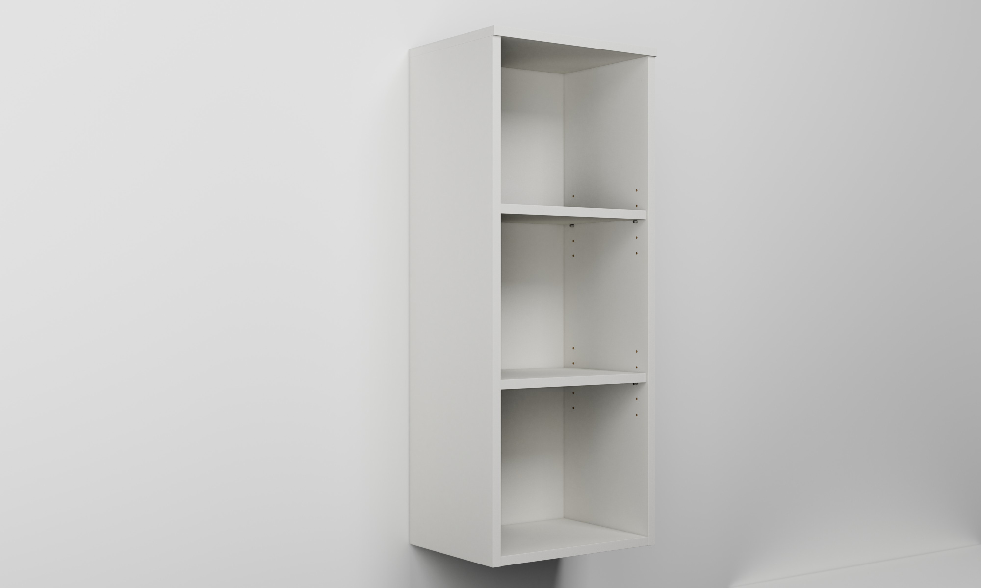 Vysoká závěsná skříňka s nikou s dvěma policemi (v. 100 cm)