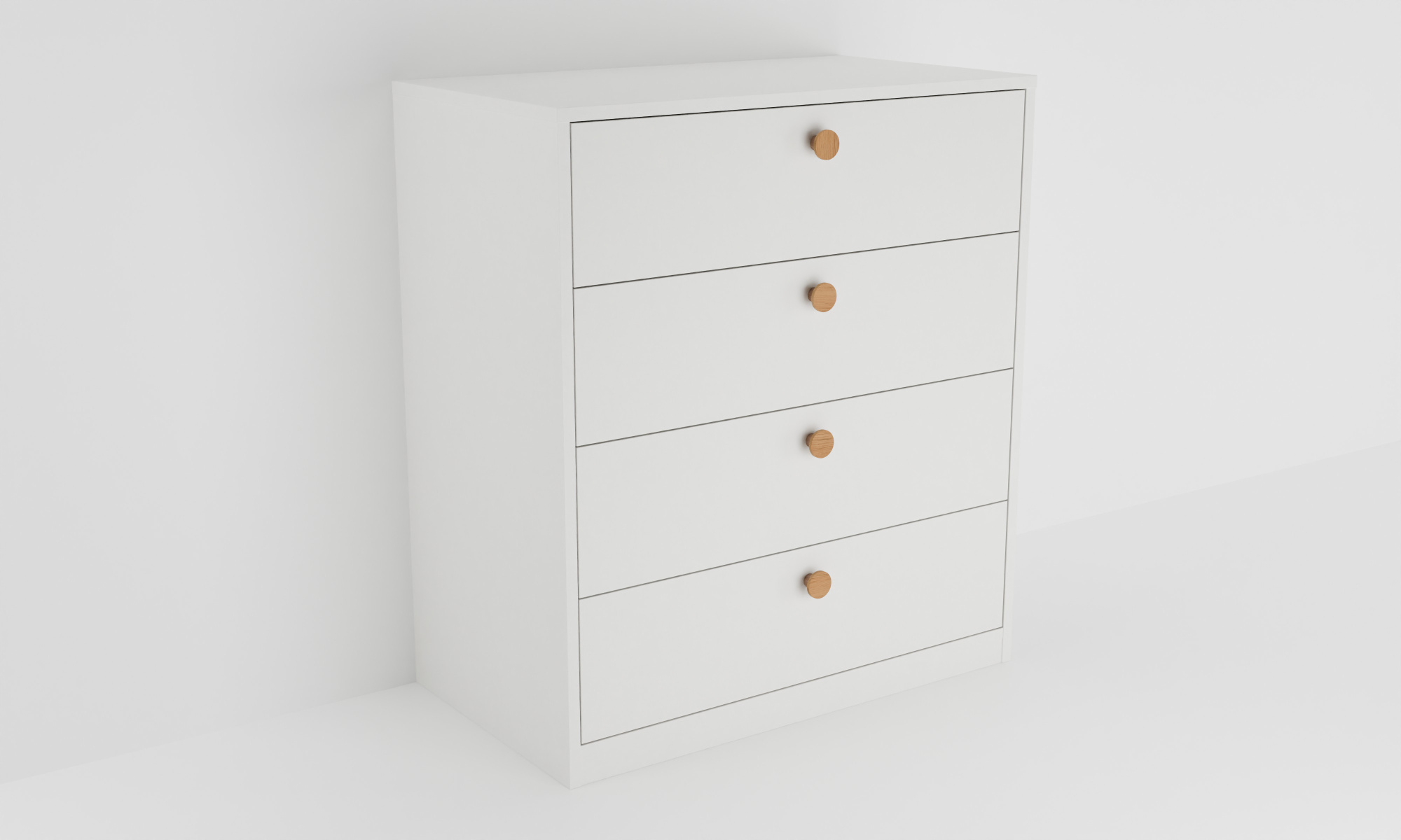 Komoda se čtyřmi zásuvkami - vysoká