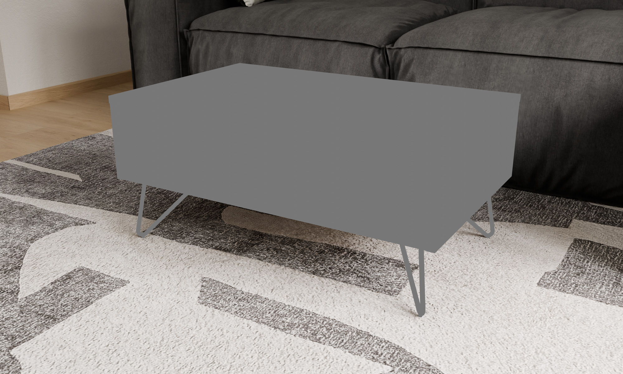 Konferenční stolek s podnoží Mia 80x50 cm