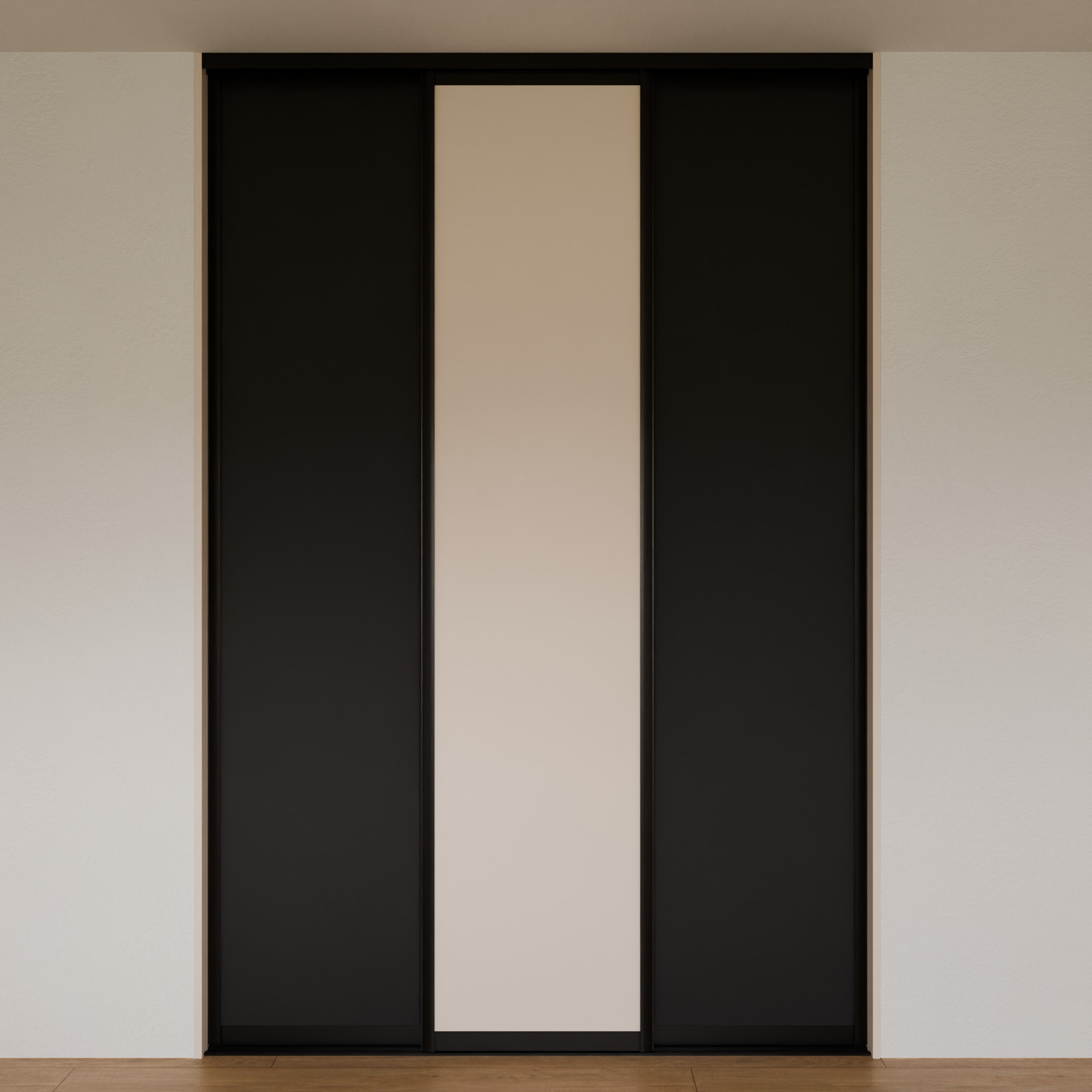 Vestavěná skříň mezi stěny 170x249,5x65 cm