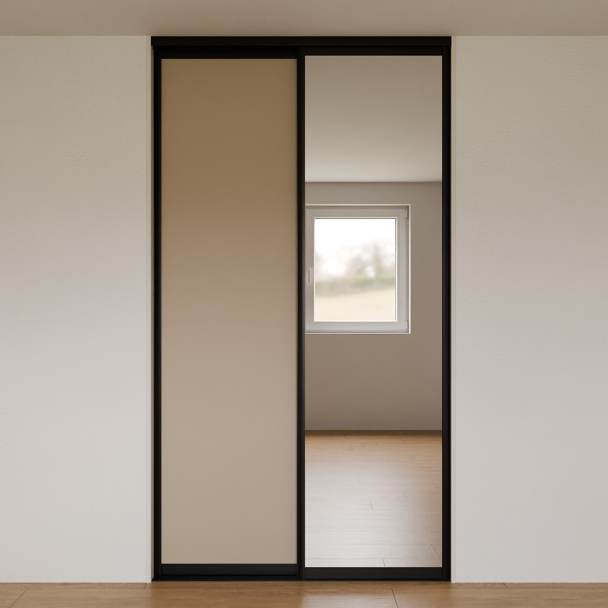 Vestavěná skříň mezi stěny 130x230x40 cm