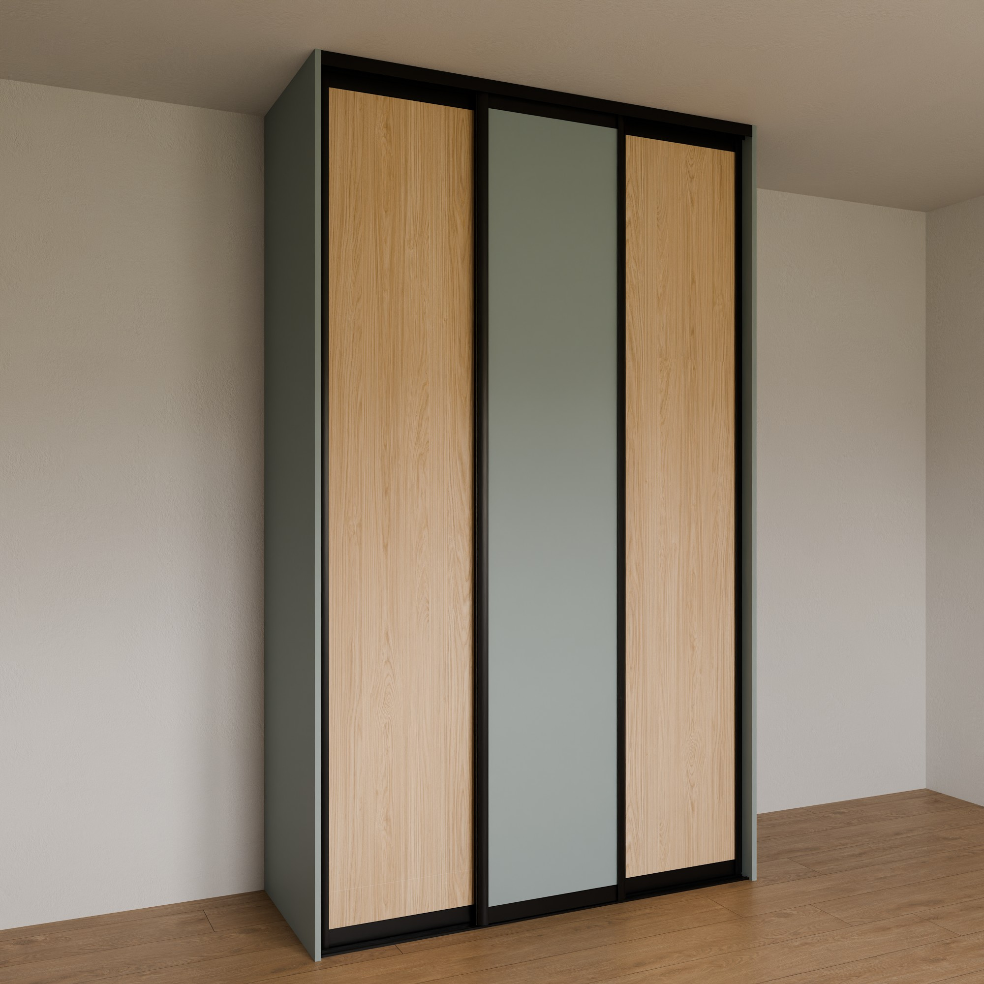 Vestavěná skříň před stěnu 150x250x60 cm