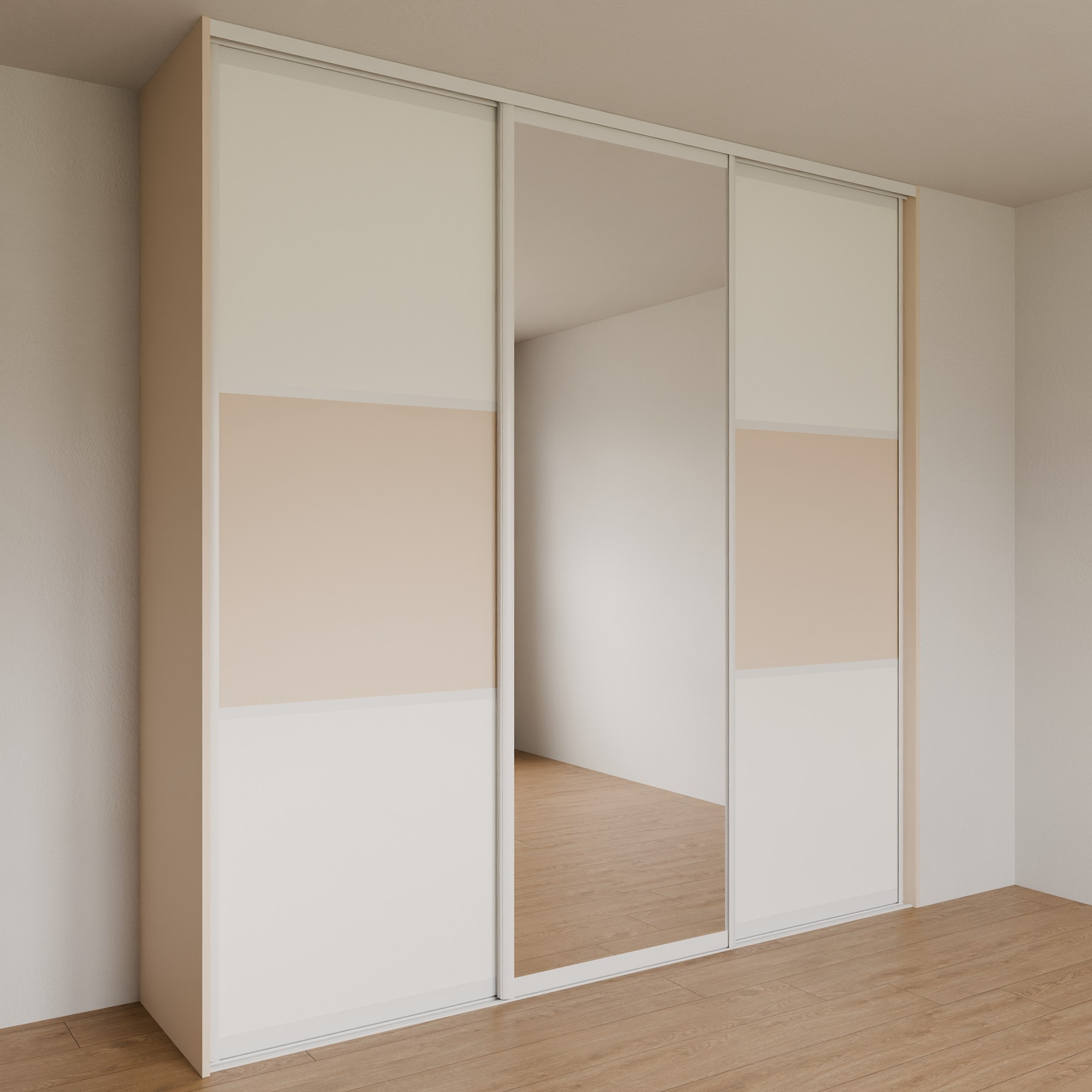 Vestavěná skříň do pravého rohu 240x240x55 cm