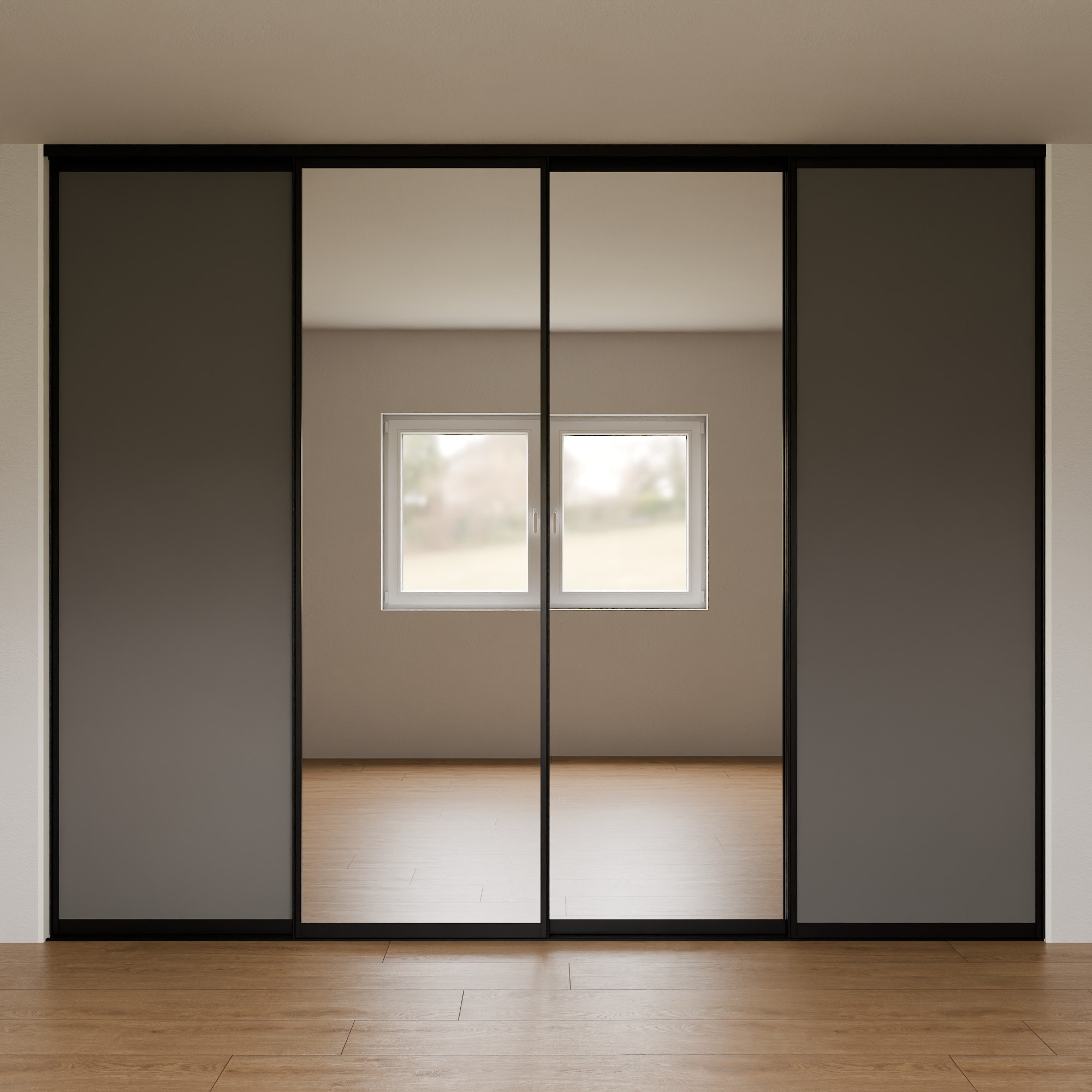 Vestavěná skříň mezi stěny 330x260x60 cm