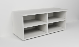 Skříňka s dvěma nikami s policemi (v. 40cm)