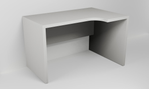 Kancelářský stůl rohový pravý h. 80 cm, š. 120 cm