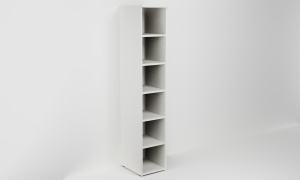 Vysoká otevřená skříň s pěti policemi (v. 160cm)