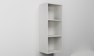 Vysoká závěsná skříňka s nikou s dvěma policemi (v. 100 cm)