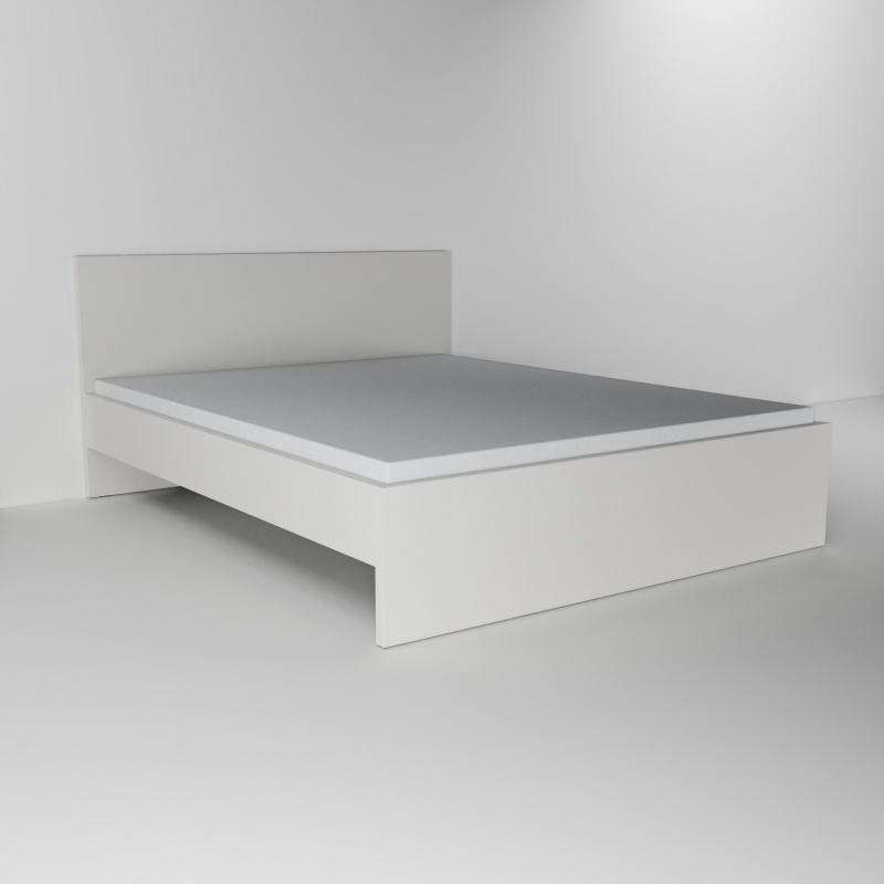 Postel š. 160 cm s vysokým čelem bez zásuvek